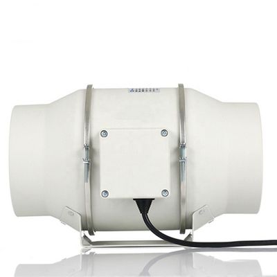 Anpassbarer Geschwindigkeitsregler 200 mm Kunststoff-Inline-Ventilator für Luftfeuchtigkeitskontrolle und Stille