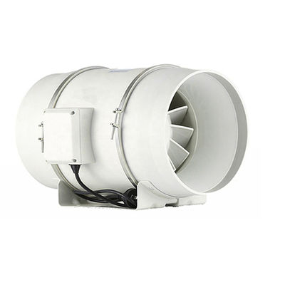 Anpassbarer Geschwindigkeitsregler 200 mm Kunststoff-Inline-Ventilator für Luftfeuchtigkeitskontrolle und Stille