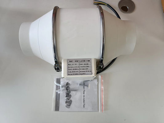 240V Weiß variable Geschwindigkeit Inline-Kanal-Auspuffventilator für 4 Zoll 5 Zoll 8 Zoll Effizienz