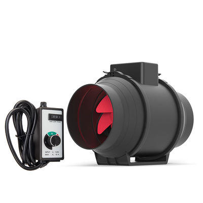 OEM-Design Schwarze Masse leise Inline Frischluft Wind gemischte Flusskanal Extraktor Ventilator