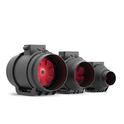 OEM-Design Schwarze Masse leise Inline Frischluft Wind gemischte Flusskanal Extraktor Ventilator