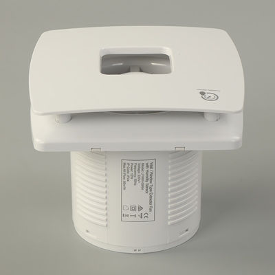 Zentrifugalblatt Bad Typ Quadrat Luftzugventilator in weißem ABS-Kunststoff