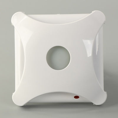 Zentrifugalblatt Bad Typ Quadrat Luftzugventilator in weißem ABS-Kunststoff