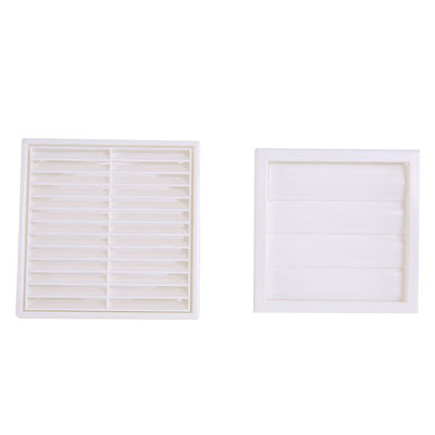 100-200 mm Plastikventilation Fest Louvre Quadratgrill mit Plastikblättermaterial