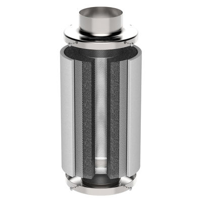 Edelstahl Hydroponik Innenanlagen Kohlenstoffluftfilter für 4-12 Zoll wachsende Zelte