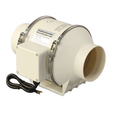 Mechanische Lebensdauer 3 Jahre 2 Geschwindigkeiten Inline-Kanal-Extraktorventilator für hydroponische Anbausysteme