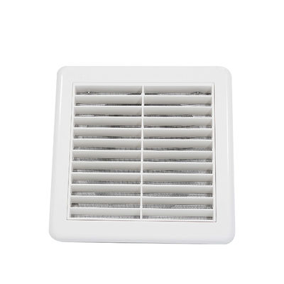 100 mm Quadrat Plastikgrill Weiß PP Leitung Lüftung Extraktionsventilator mit Insektennetzen