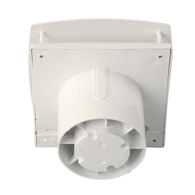 210 mm Wanddeckenventilationsventilator mit Schalter und LED-Licht Weiß 23-65 mm