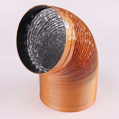Traditionelle 100MM 125MM Luft Halbsteif 8 Zoll Halbsteif Aluminium Flexible Kanalrohr
