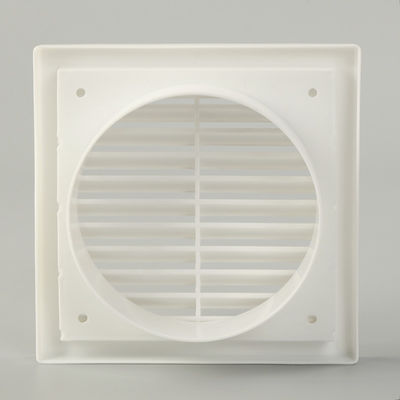 100-200mm Plastik ABS PC Lüftung Elektrische Luft Schwerkraft Fest Louvre Quadrat Grill