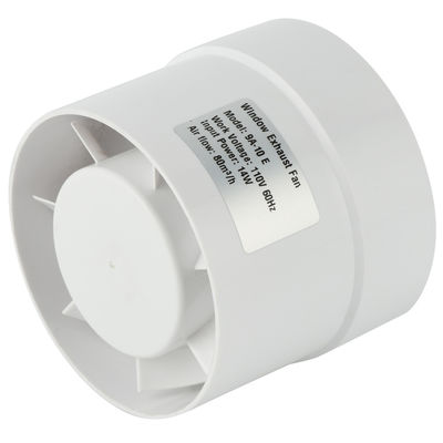 Low Noise Customized Logo Kunststoff 100mm Mixed Flow Inline Air Extractor Ventilator für Bauarbeiten