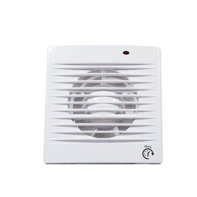 Quadratischer Badezimmer- und Küchenventilator mit axialer Strömung und Wandmontage