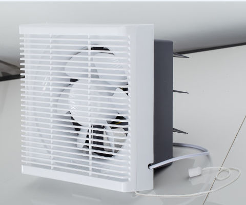 Kunststoffquadratischer Wandventilator für Badezimmerabgase mit Louvernetz und axiale Strömung