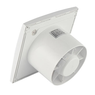 Personalisiertes Logo Marke 5 INCH Personalisierung Elektrische Geräuscharme Mini-Badezimmerluftabzug mit Feuchtigkeitssensor