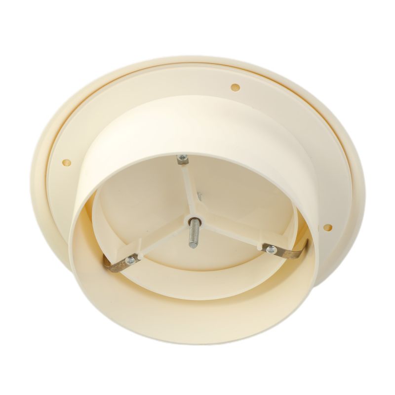 100-150 mm Masse HVAC Kunststoffluftabzug/Zufuhrventil für Luftkanal Mechanische Lebensdauer 3 Jahre