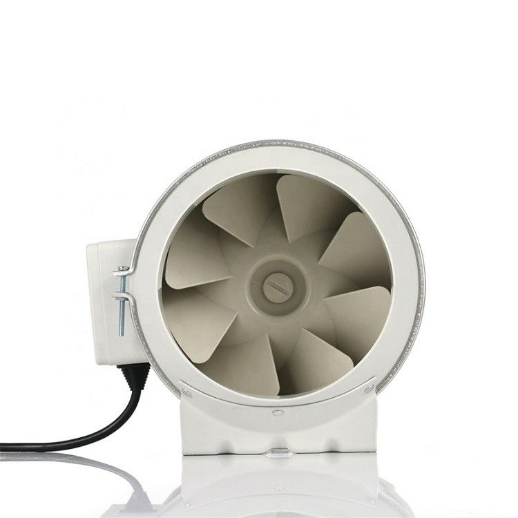 Kunststoff 4 5 6 8 Zoll Geräuscharmextraktor Achsial gemischte Luftströmung Inline Kanal Hydroponische Wachstumszelt Anpassung Ventilator