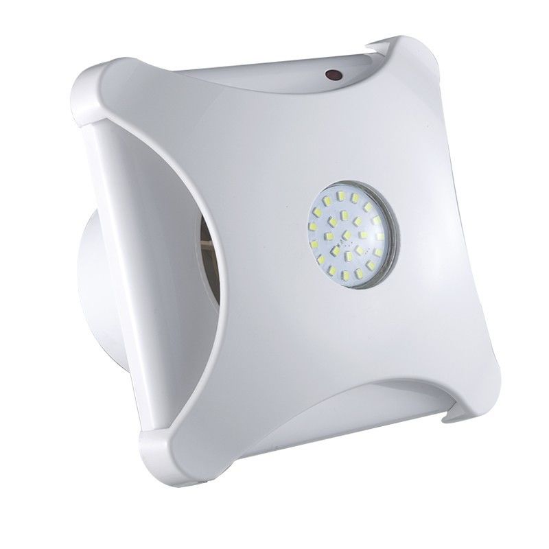 Wandventilator 100-150mm 4 6 Zoll 220V/110V Verschluss Lüftung Extraktorventilator mit LED-Beleuchtung und Kunststoff Klinge