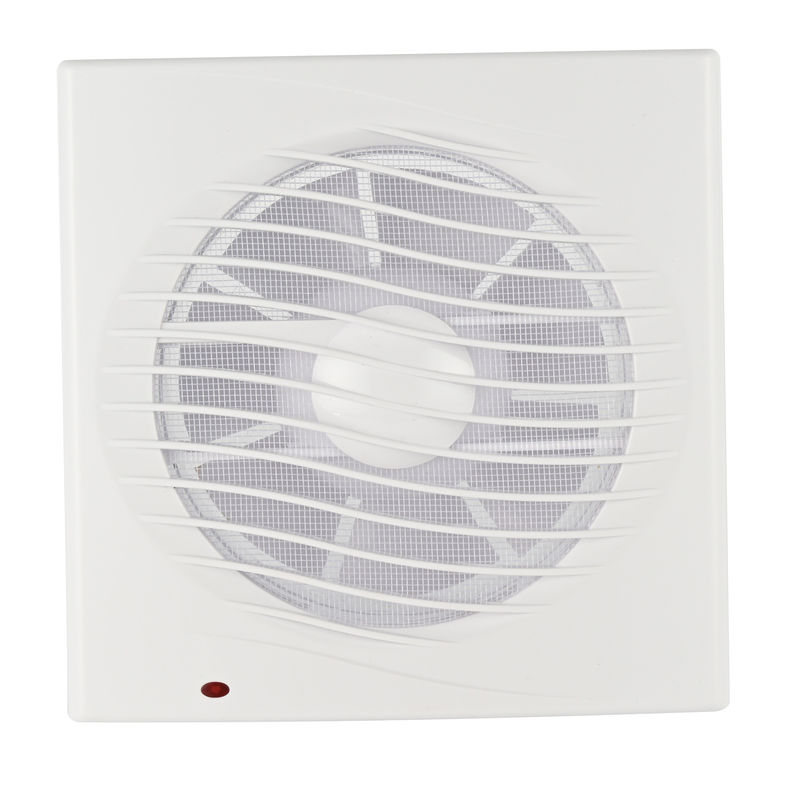 Großhandel 6 8 Zoll 220V Plastik Badezimmer Küche leise Quadrat Decken Mount Belüftung Auspuffventilator